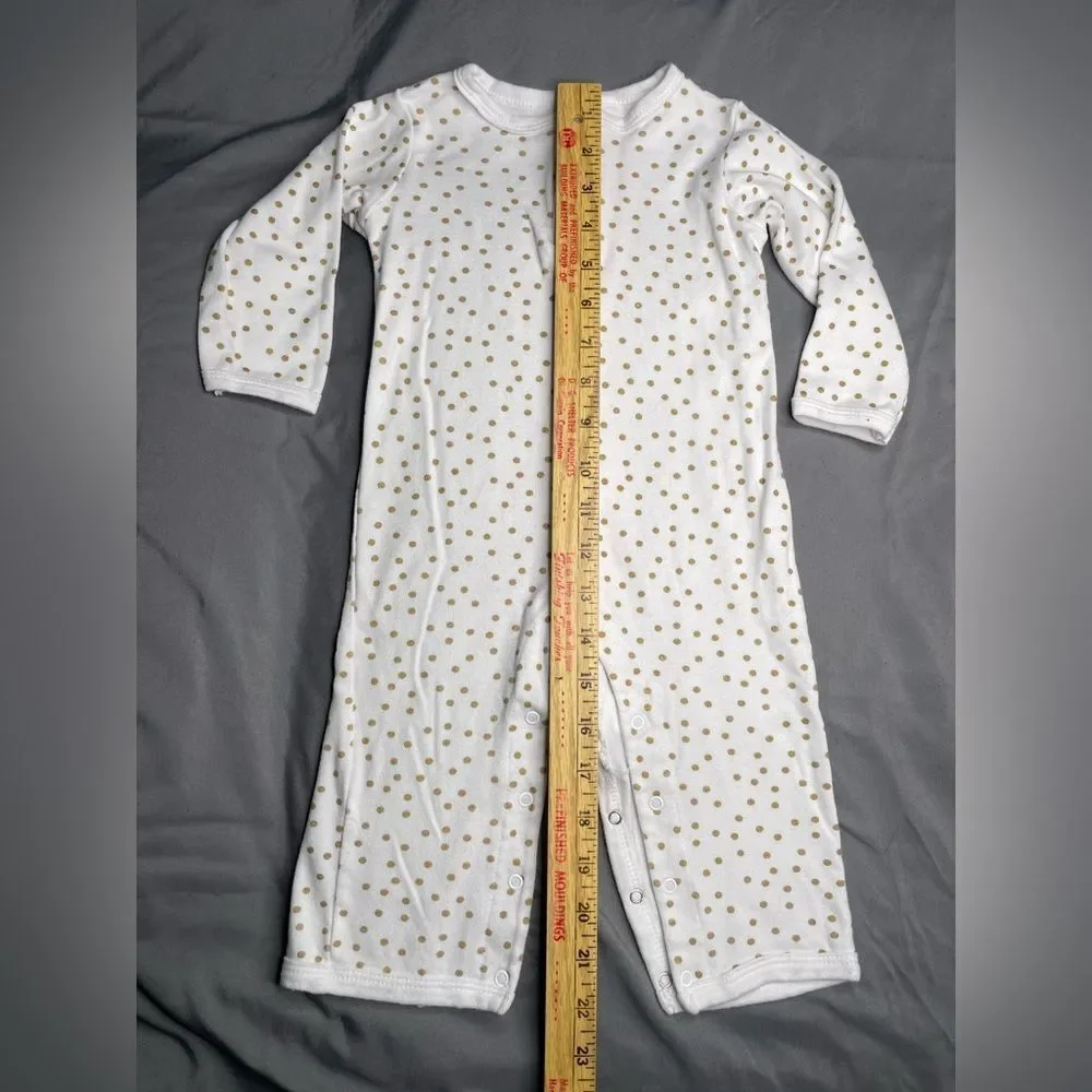 Baby Girl Heart Print Onesies Set
